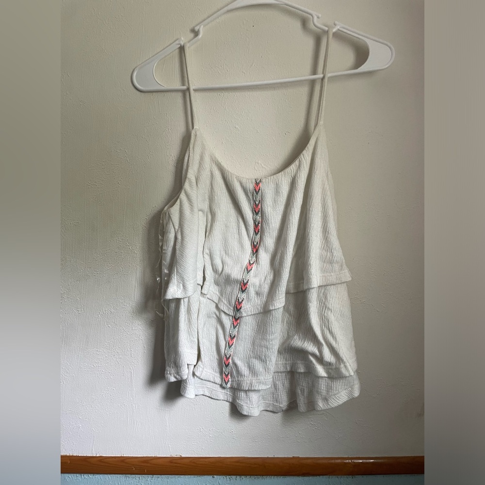 Spaghetti strap flow tank top